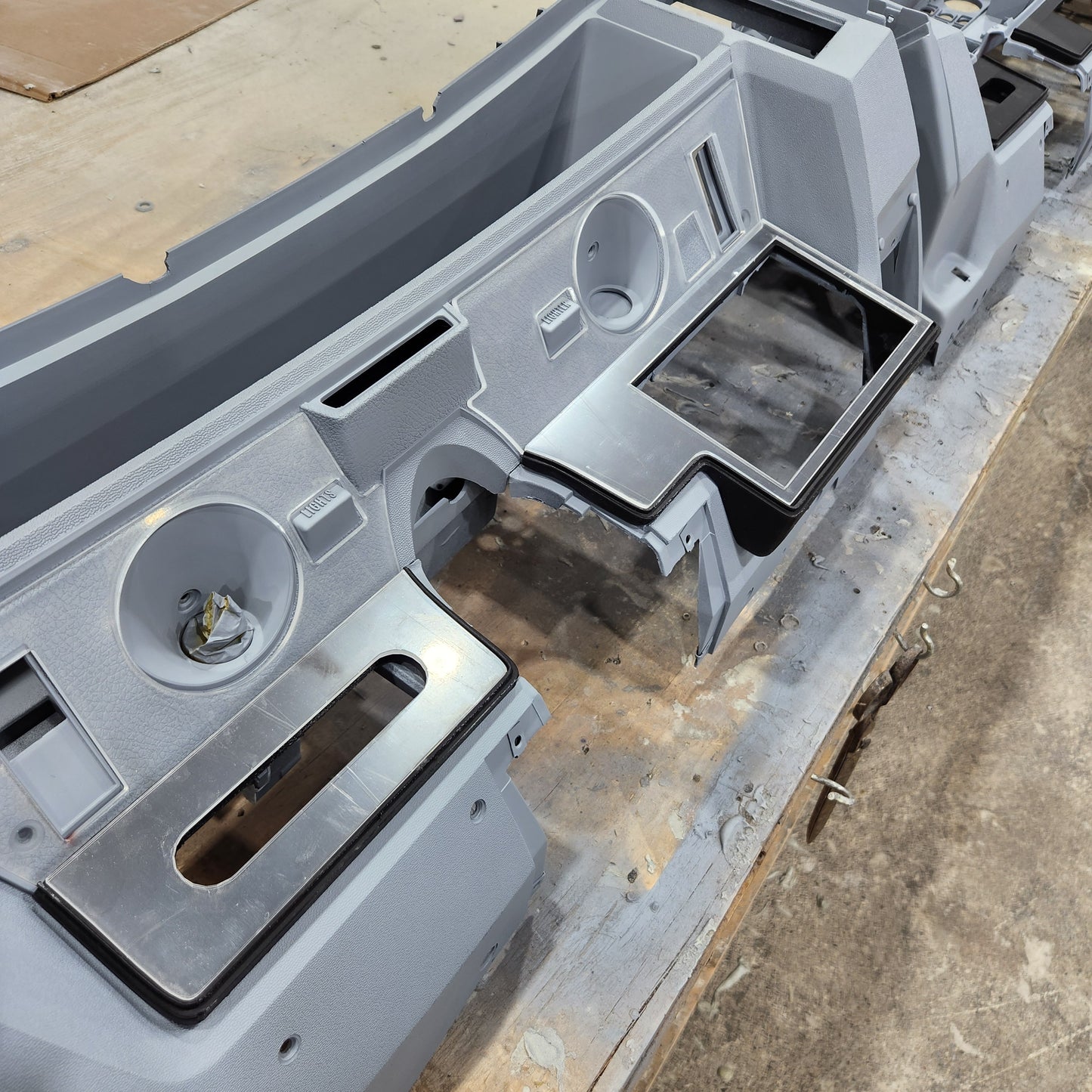 71 to 76 Caprice / Impala DIY double din cluster kit with acrylic inlays 6 piece kit